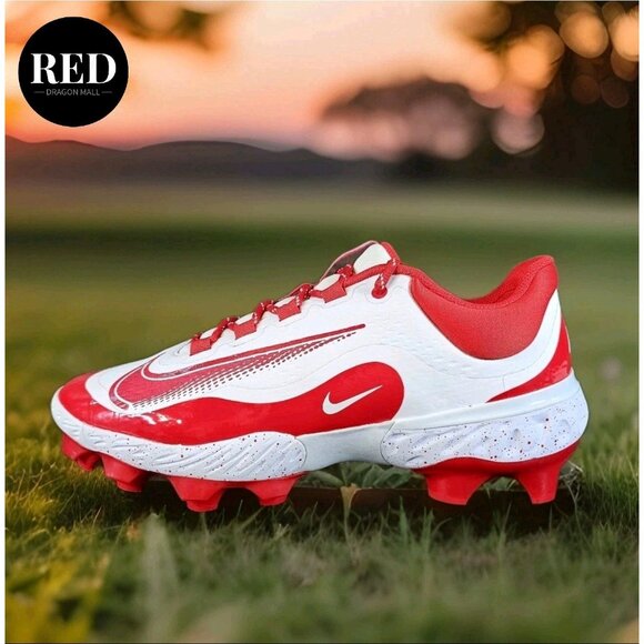 Nike Alpha Huarache Elite 4 Low MCS Baseball Cleats Red FD6255-105 - Men\'s 10.5 main image 10